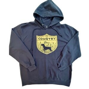 Country To The Bone C2B Hoodie Mens Navy Blue Size 2XL (45)